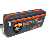 Пенал мягкий объемный deVENTE Shark, 21х9х4,5см, с карманом, текстиль, на молнии, 7029337 Пенал мягкий объемный deVENTE Shark, 21х9х4,5см, с карманом, текстиль, на молнии, 7029337