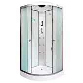Душевая кабина 90х90х215 1/4 круга низкий поддон матовое стекло + радио BST8800 ODA Душевая кабина 90х90х215 1/4 круга низкий поддон матовое стекло + радио BST8800 ODA