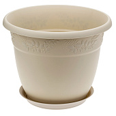  Кашпо "Рябина" D160мм 1,4л Латте с/п (20) М3053 