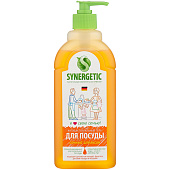  Средство для мытья посуды Synergetic Апельсин, 0,5 л /РОССИЯ/ 