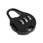  Замок навесной кодовый, черный,Тундра 