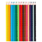  Карандаши цветные DELI Enovation, 18 цветов, трехгранные пластиковые 