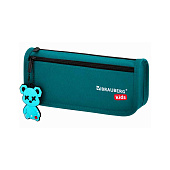 Пенал мягкий BRAUBERG KIDS, 2 отделения, полиэстер, стильный мишка, 22x10x6 см, 273554 Пенал мягкий BRAUBERG KIDS, 2 отделения, полиэстер, стильный мишка, 22x10x6 см, 273554