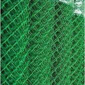  Сетка - рабица 1,5х10м  (50х50мм) d2,2мм зеленая в ПВХ 