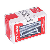 Болт сантехнический DIN 571  6х 50 (белый цинк 40 шт)