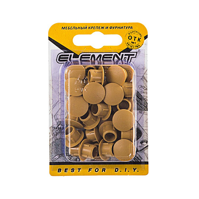 Заглушки декорат. 8мм бук (35 шт) "Element" Заглушки декорат. 8мм бук (35 шт) "Element"