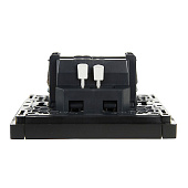 Выключатель встраиваемый 1 клавиша, цвет черный, с подсветкой, IEK FORTE&PIANO Выключатель встраиваемый 1 клавиша, цвет черный, с подсветкой, IEK FORTE&PIANO