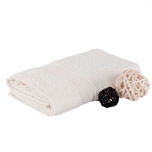 Полотенце 40х70 махровое х/б 100%, с бордюром косичка Светло-кремовый 