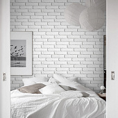  Панель ПВХ Кирпич белый №440 7х250х2700 