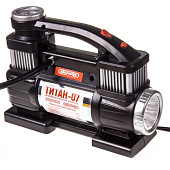 Компрессор металлический 60л/мин 2х поршневой с крокодилами SKYWAY ТИТАН-07 Компрессор металлический 60л/мин 2х поршневой с крокодилами SKYWAY ТИТАН-07