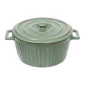 Кастрюля для запекания 2л "Акварель" 22х18х10см, нежно-зеленый 315-0223 Кастрюля для запекания 2л "Акварель" 22х18х10см, нежно-зеленый 315-0223