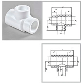 Тройник перех 32-20-32 PPR Тройник перех 32-20-32 PPR