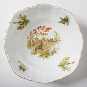 Салатник круглый 19 см Thun Bernadotte, декор "Охотничьи сюжеты" БТФ0091 Салатник круглый 19 см Thun Bernadotte, декор "Охотничьи сюжеты" БТФ0091