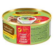  Влажный корм для собак Домашние обеды говядина, язык 100г 