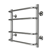  Полотенцесушитель водяной Ferrara 500/500 4 пер 1"-1/2"  полированный Azario 