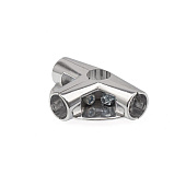 Соединитель 4-х труб с 2-мя площ.для полок хром "E Соединитель 4-х труб с 2-мя площ.для полок хром "E