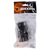 Вилка прямая с/з, каучук IP44 16А 250В Вихрь Вилка прямая с/з, каучук IP44 16А 250В Вихрь