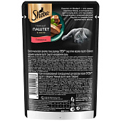  Влажный корм Sheba для взрослых кошек паштет говядина 75г 