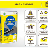  Пол суперфинишный наливной 3000 ECO (20кг) /Vetonit 