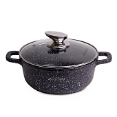 Кастрюля Kamille 2,3 л "чёрный мрамор" 4404 Кастрюля Kamille 2,3 л "чёрный мрамор" 4404