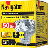  Лампа галоген.GU5.3 50Вт 12В/Navigator 