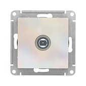 Розетка телевизионная встраиваемая, цвет жемчуг, SE AtlasDesign Розетка телевизионная встраиваемая, цвет жемчуг, SE AtlasDesign