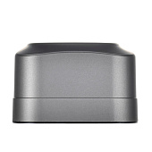  Розетка тройная накладная с заземлением, цвет сталь, IEK GLORY 