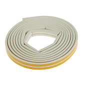 Уплотнитель D-профиль 9 мм белый 6м Уплотнитель D-профиль 9 мм белый 6м