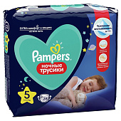  Подгузники-трусики ночные PAMPERS для мальчиков и девочек Junior (12-17кг) 28шт. 