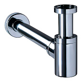 Сифон для раковины Виркэн 1 1/4"х32 без выпуска, с отводом хром 31640003 Сифон для раковины Виркэн 1 1/4"х32 без выпуска, с отводом хром 31640003