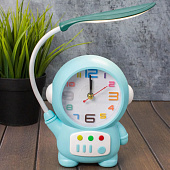  Часы-будильник со светильником Cheerful cosmonaut, blue 