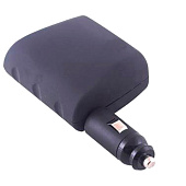 Разветвитель прикуривателя 2 гнезда + USB + разъем для прикуривателя  SKYWAY Черный, USB 1A, предохранитель 10А