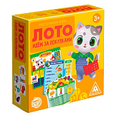 Настольная игра-лото "Идем за покупками", 3+ 4850530 Настольная игра-лото "Идем за покупками", 3+ 4850530