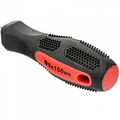 Отвертка SL6x100мм, CrV, двухкомп. рукоятка, магнитный наконечник, Matrix Anti-Slip Отвертка SL6x100мм, CrV, двухкомп. рукоятка, магнитный наконечник, Matrix Anti-Slip