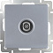  Розетка ТВ оконечная серебрянный Werkel /W1183006 