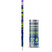  Карандаш пластик deVENTE HB с ластиком Level Up Game, d=2 мм, трехгранный, заточенный, 5032405 