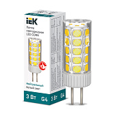  Лампа LED Corn 3Вт  4000К G4 12В  IEK LLE-Corn-3-012-40-G4 