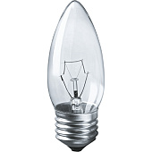  Лампа свеча Navigator 40Вт E27 прозр 