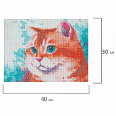  Алмазная мозаика Остров сокровищ 30х40 см, "Кот", без подрамника, 663859 