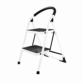 Стремянка стальная 2 ступени, широкие, высота платформы 48см, макс. нагр. 150кг., Сибирячка