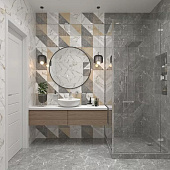 Плитка  50х25 Capella белый геометрия GT98VG /Global Tile (1,375м2)