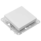 Выключатель встраиваемый проходной 1 клавиша, цвет алюминий, EKF Эпика Выключатель встраиваемый проходной 1 клавиша, цвет алюминий, EKF Эпика