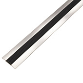  Порог-стык 42мм алюминий с резин вставкой 1.8м 