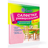 Салфетка для уборки универсальная вискозная INSULA 38.5х30см 3шт. Салфетка для уборки универсальная вискозная INSULA 38.5х30см 3шт.