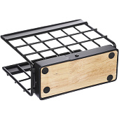 Держатель для салфеток Vetta 14x12,5x6 см черный металл, дерево 485-170 Держатель для салфеток Vetta 14x12,5x6 см черный металл, дерево 485-170