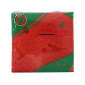 Салфетки бумажные Нимфа 1слой 23х23 Красные 50 штук (ф70) Салфетки бумажные Нимфа 1слой 23х23 Красные 50 штук (ф70)