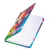  Блокнот А6 BRAUBERG, 96л, с резинкой, в клетку, кросс-серия, Монстрики, 117001 