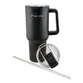 Термокружка 1200мл из нержавеющей стали, черный 2172 Термокружка 1200мл из нержавеющей стали, черный 2172