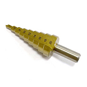 Сверло по металлу ступенчатое 4-20 мм, 9ступ. Vertextools Сверло по металлу ступенчатое 4-20 мм, 9ступ. Vertextools