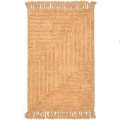 Коврик для ванной 50х80 Прованс Зигзаг с кистями хлопок бежевый Zenfort Коврик для ванной 50х80 Прованс Зигзаг с кистями хлопок бежевый Zenfort